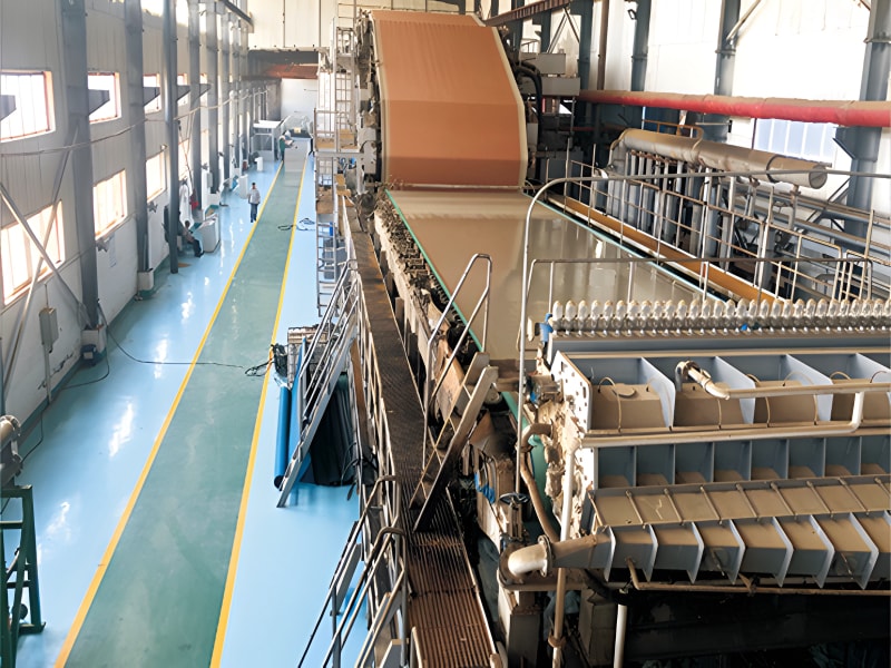 Corrugated paper machine