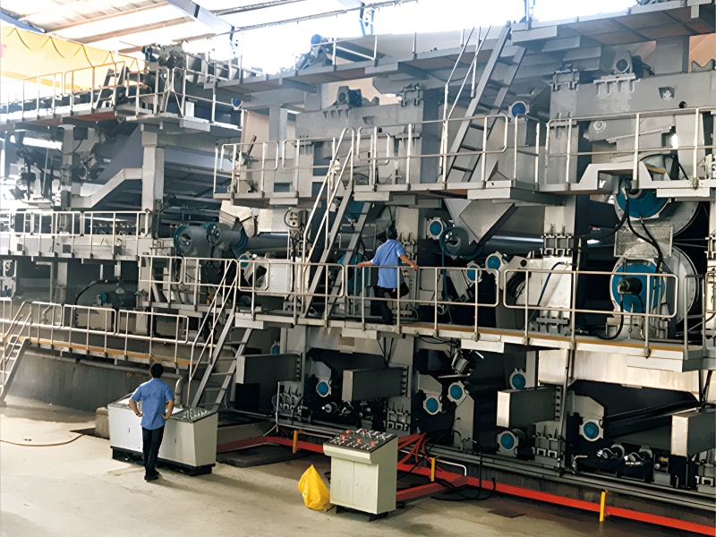 Corrugated paper machine