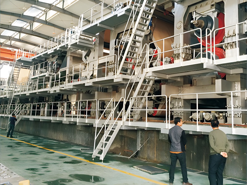 Corrugated paper machine