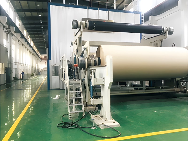 Corrugated paper machine